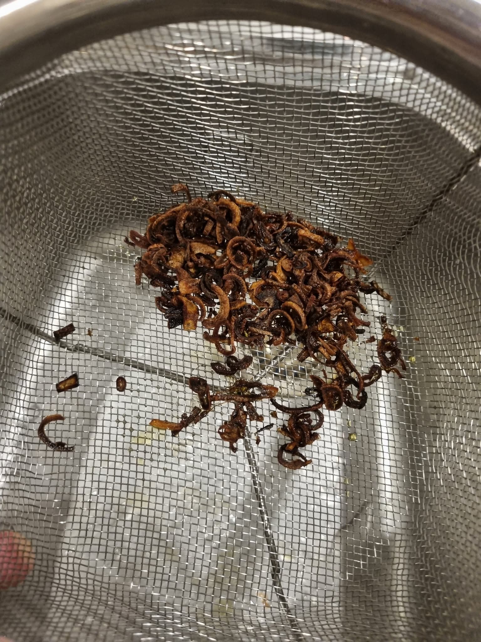 Burnt shallots failure photo